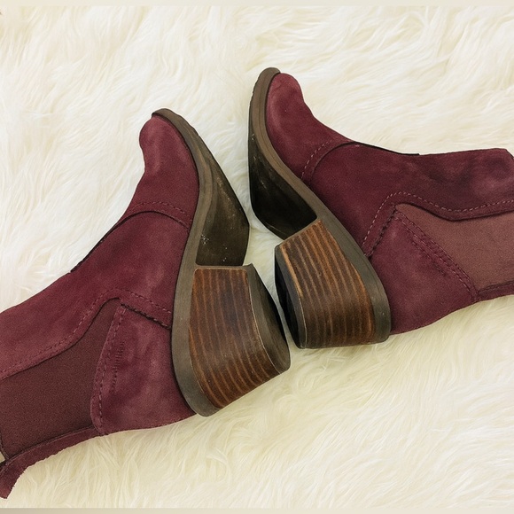 NEW TEVA Anaya Chelsea vineyard wine waterproof ankle boot sz 6.5 suede leather - Picture 1 of 8
